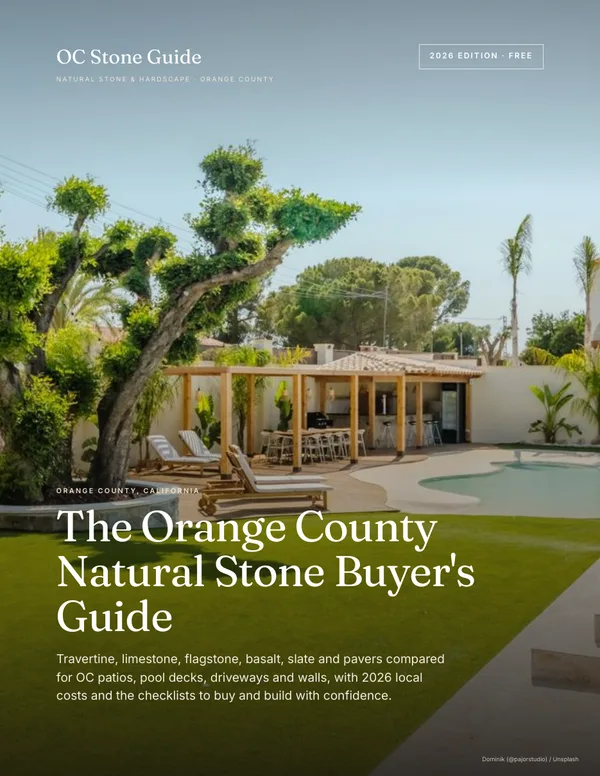 Cover of the free Orange County Natural Stone Buyer’s Guide (PDF)